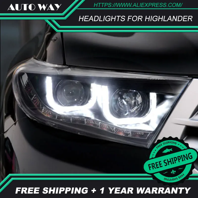 Стайлинг автомобиля светодиодные HID Rio Highlander фары корпус передней для Toyota 2012 2013 2014