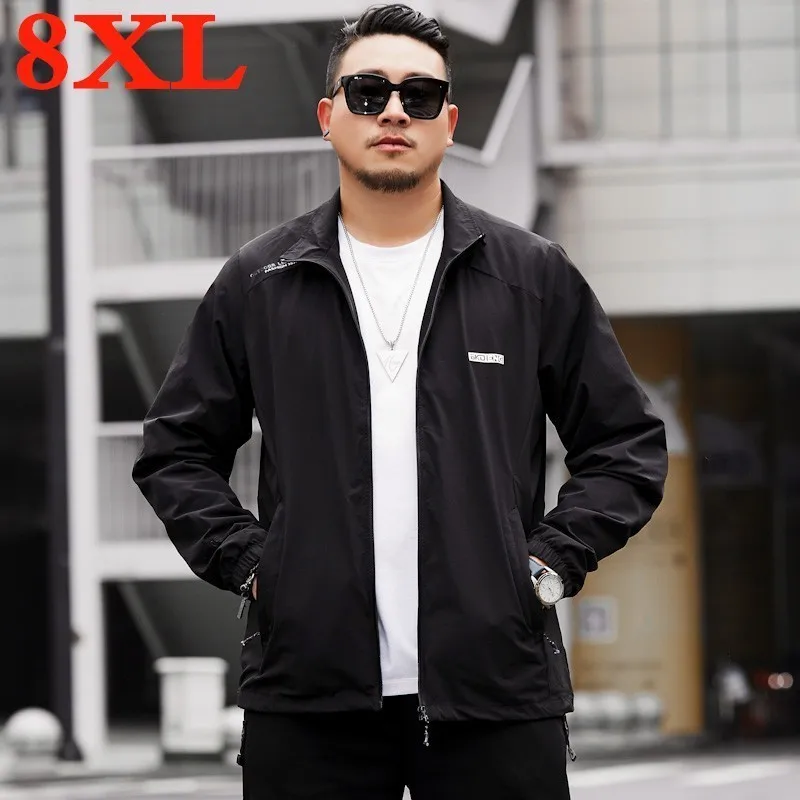 Мужская куртка размера плюс 8XL 7XL 6XL 5XL с длинным рукавом новинка 2020 приталенная