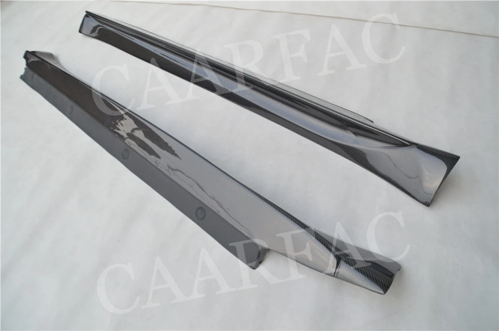 Боковые юбки фартуки подходят для Porsche 911 991 GT3 Carrera 2012 2013 V стиль карбоновый дверной ограничитель для губ
