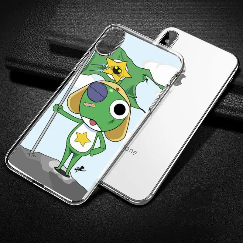 

keroro Dororo cute cartoon green Phone Case Transparent for iPhone Samsung 11 12 6 7 8 9 30 Pro X Max XR Plus lite