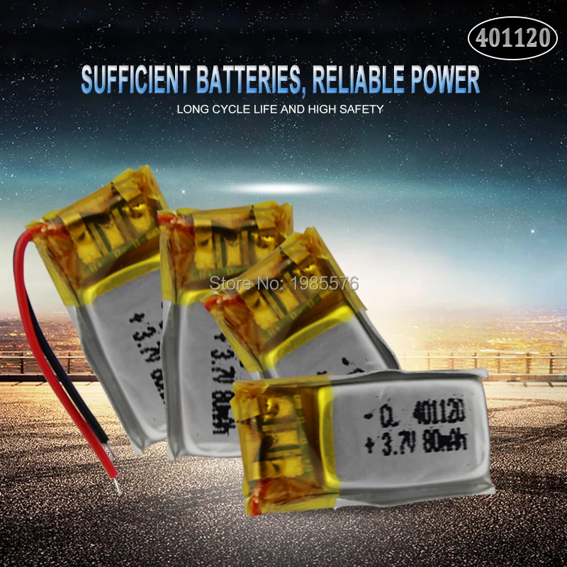 3 7 v 60mAh 401120 литиевая литий полимерная батарея для Bluetooth наушники 3D очки селфи
