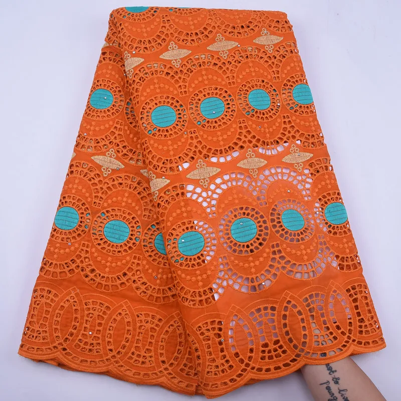 Очень красивая Высококачественная 100% хлопчатобумажная кружевная ткань 2020