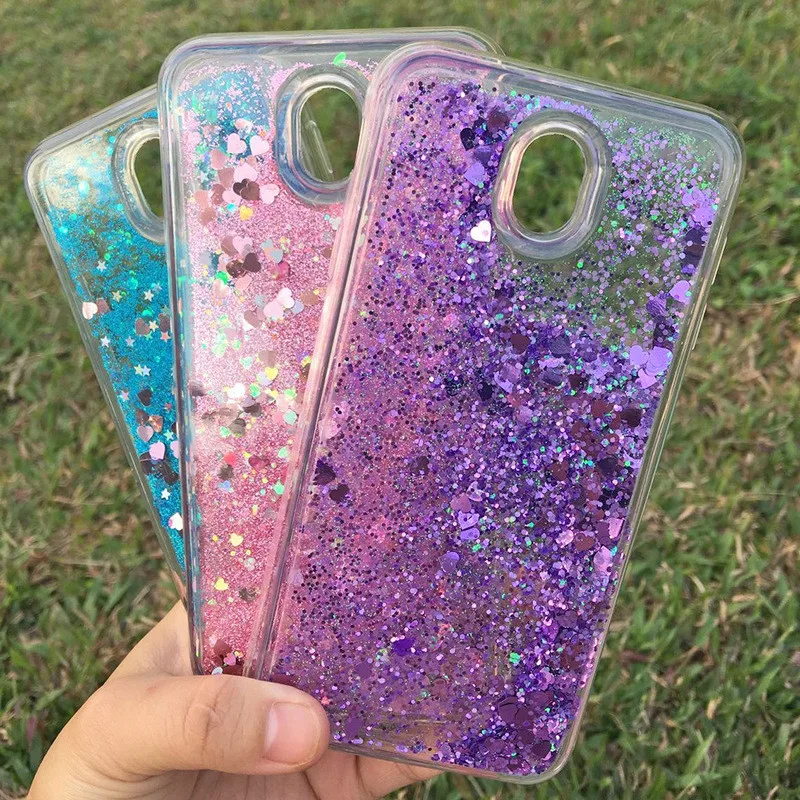 Dynamic Liquid Glitter Case For Samsung galaxy S9 S8 Plus S6 S7edge Note 9 8 5 4 C5 C7 C9 Pro J5 J7 Prime A9 A7 Bling Soft Cover |
