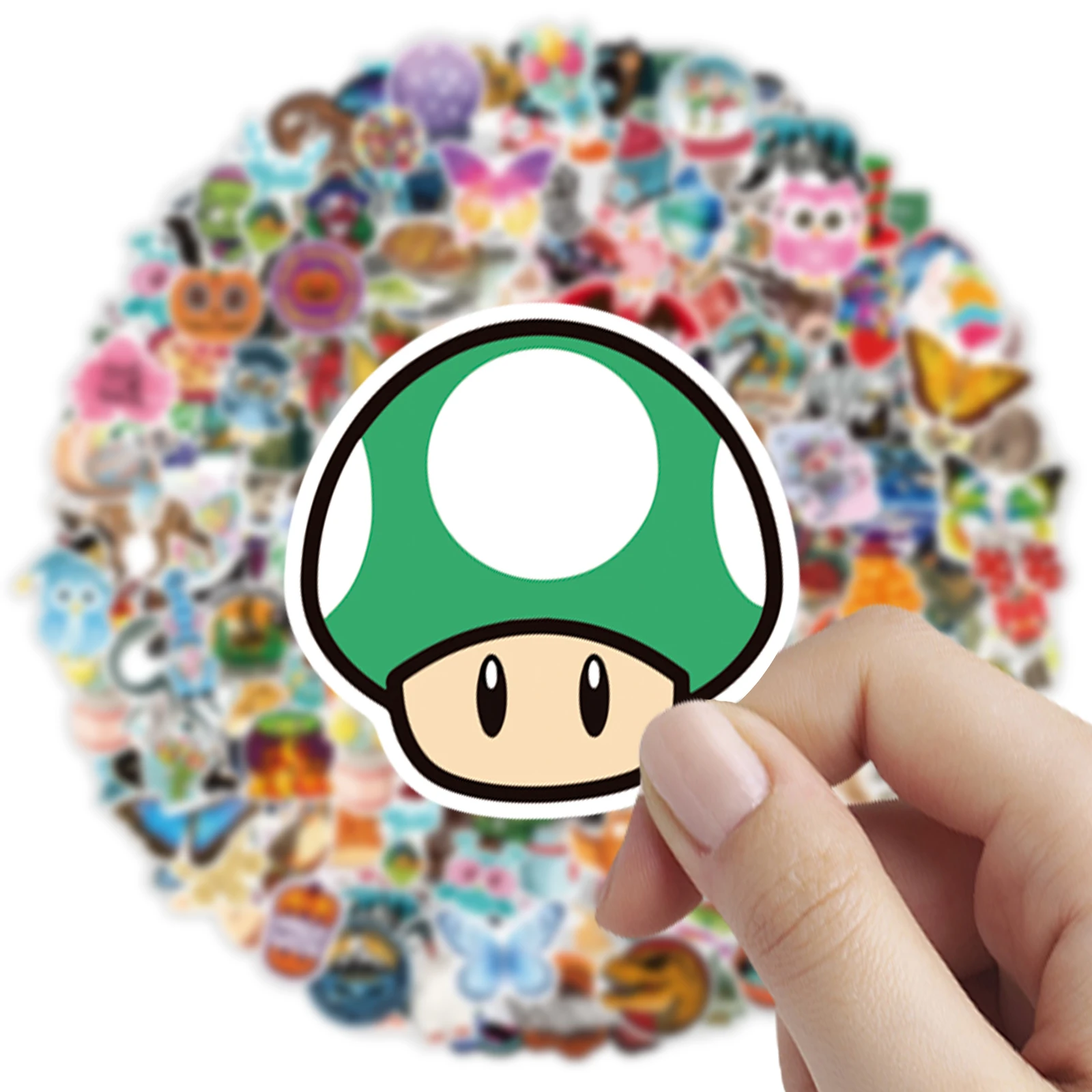 

Random 1000 Pcs Anime Stickers Cartoon Animals VSCO Girl Stickers on Laptop Skateboard Guitar Bicycle Car Graffiti Decal Toy