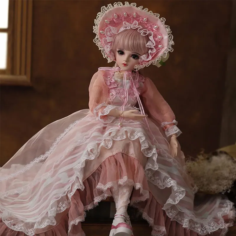 BJD кукла 1/3 BJD силиконовые детские куклы 60 см шарнирная кукла принцесса кукла реалистичный шар мягкие игрушки для девочек подарок с наряд