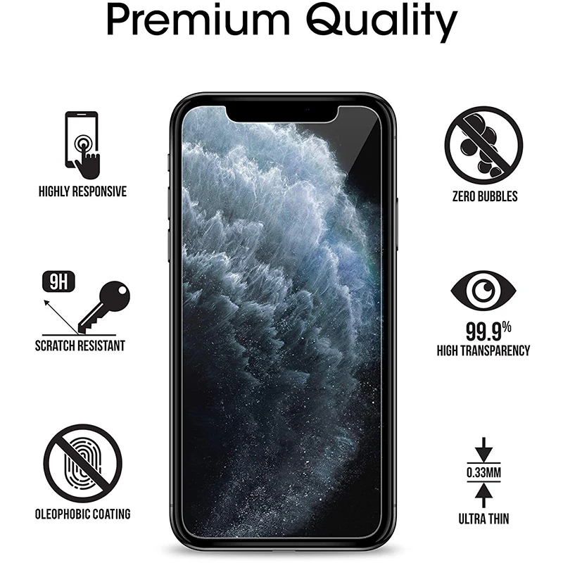 2/5 шт защитное закаленное стекло для iphone 7 5 5s 5se 6 6s 8 plus X Xs Max XR полное Экран протектор Закаленное стекло пленка
