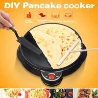 23cm electric crepe maker pizza pancake making machine non stick griddle baking pan household kitchen cooking tools 220v 650w