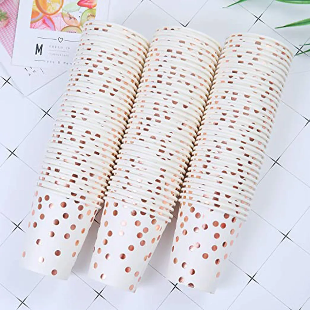 100 шт. точка печати бумажный стаканчик одноразовые чашки напитка сока