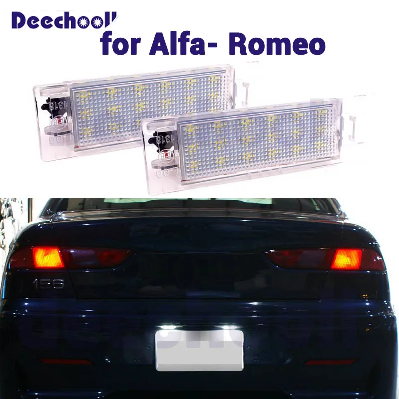 Светодиодный ные лампы для номерного знака автомобиля 2 шт. без ошибок Alfa Romeo 156