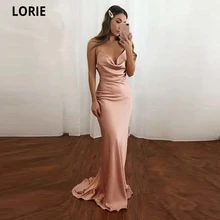 Lorie vestido longo de cetim com elástico, estilo sereia, novidade, estilo sereia, simples, longo, baile, cauda (3)