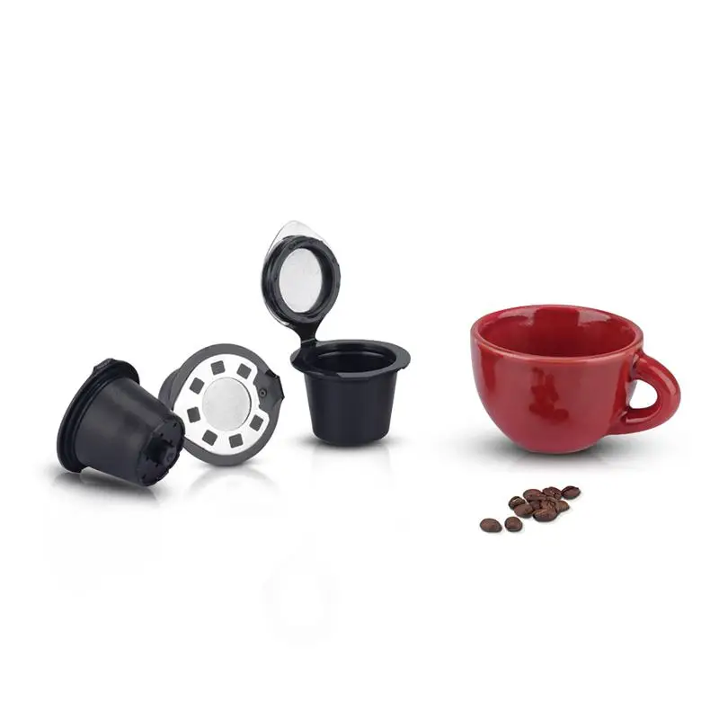 6 шт многоразовые Многоразовые заправляемые кофейные капсулы с фильтром корзины