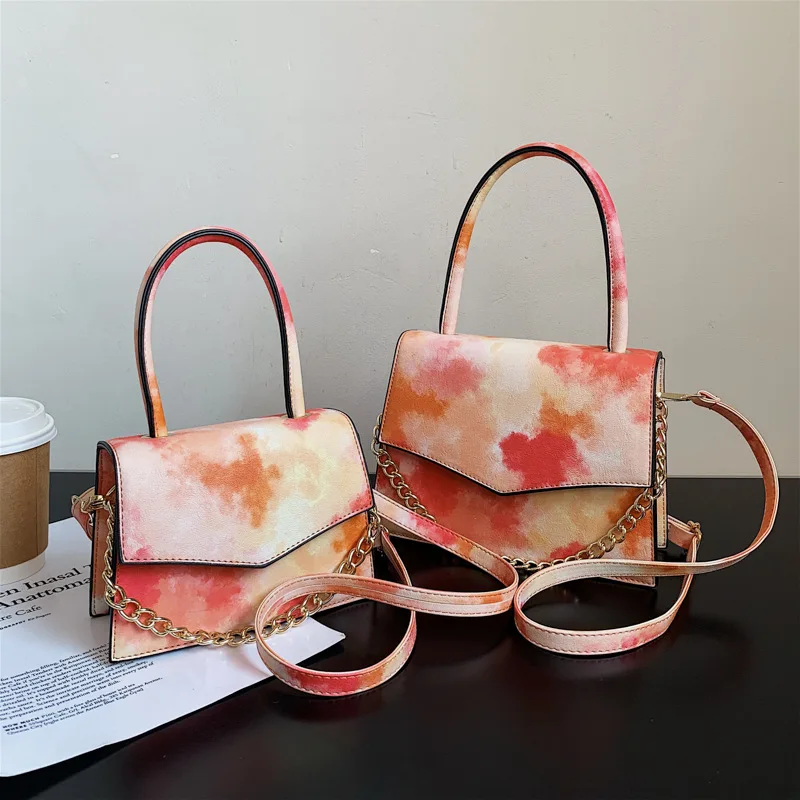 

New Smudged Simple Fashion Small Square Bag 2021 Summer Pu Leather High Quality Luxury One-Shoulder Messenger Bag Bolso Mujer