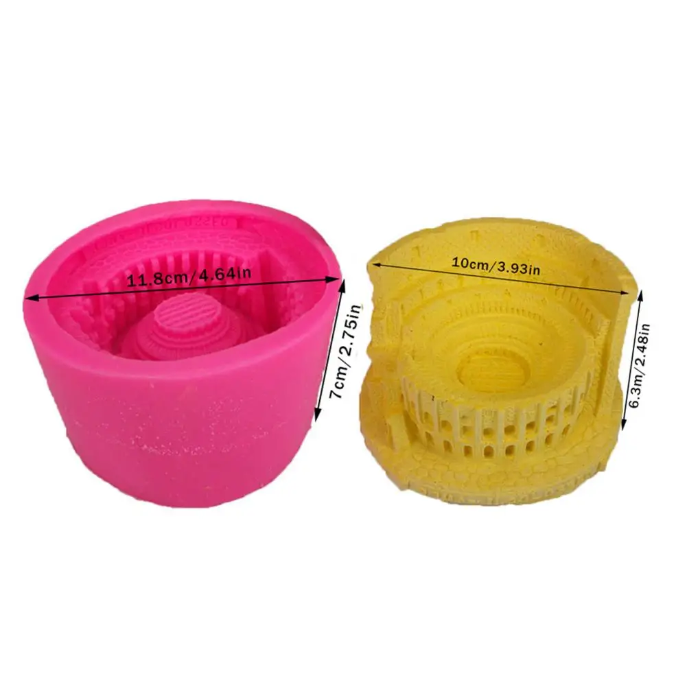 Инновационная 3D игрушка колизеум силиконовая форма Бетон цемент Италия орнамент