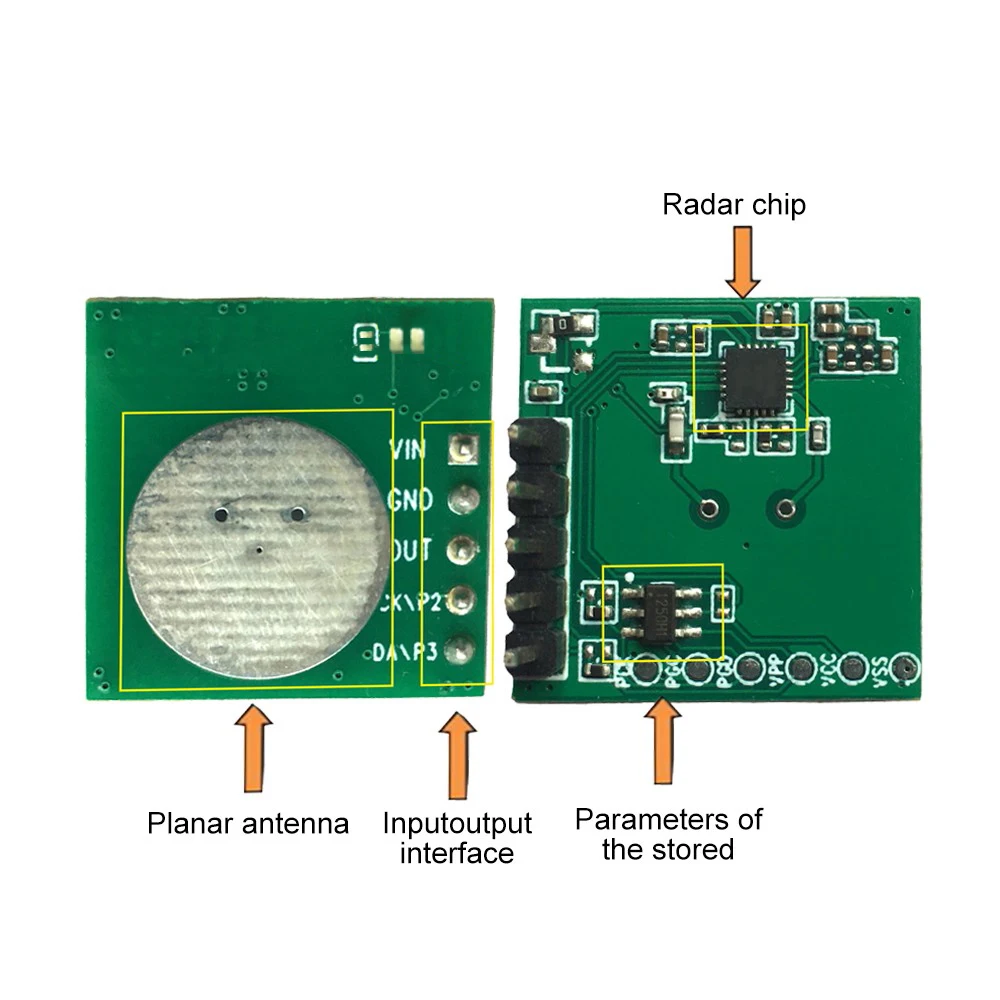 Infrared Human Body Induction 5.8G Microwave Radar Module DC 2.2V-4.8V Ultra-Low Power Distance Detector