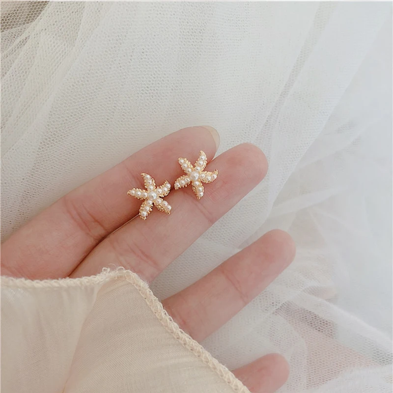 Серьги-гвоздики в виде пентаграммы Корейском стиле | Украшения и аксессуары