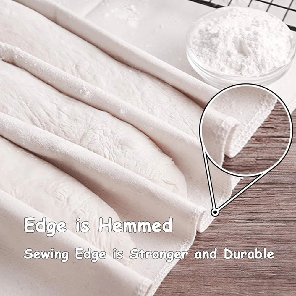 Толстая Ферментированная льняная ткань тестоварка сковородки хлеб коврик