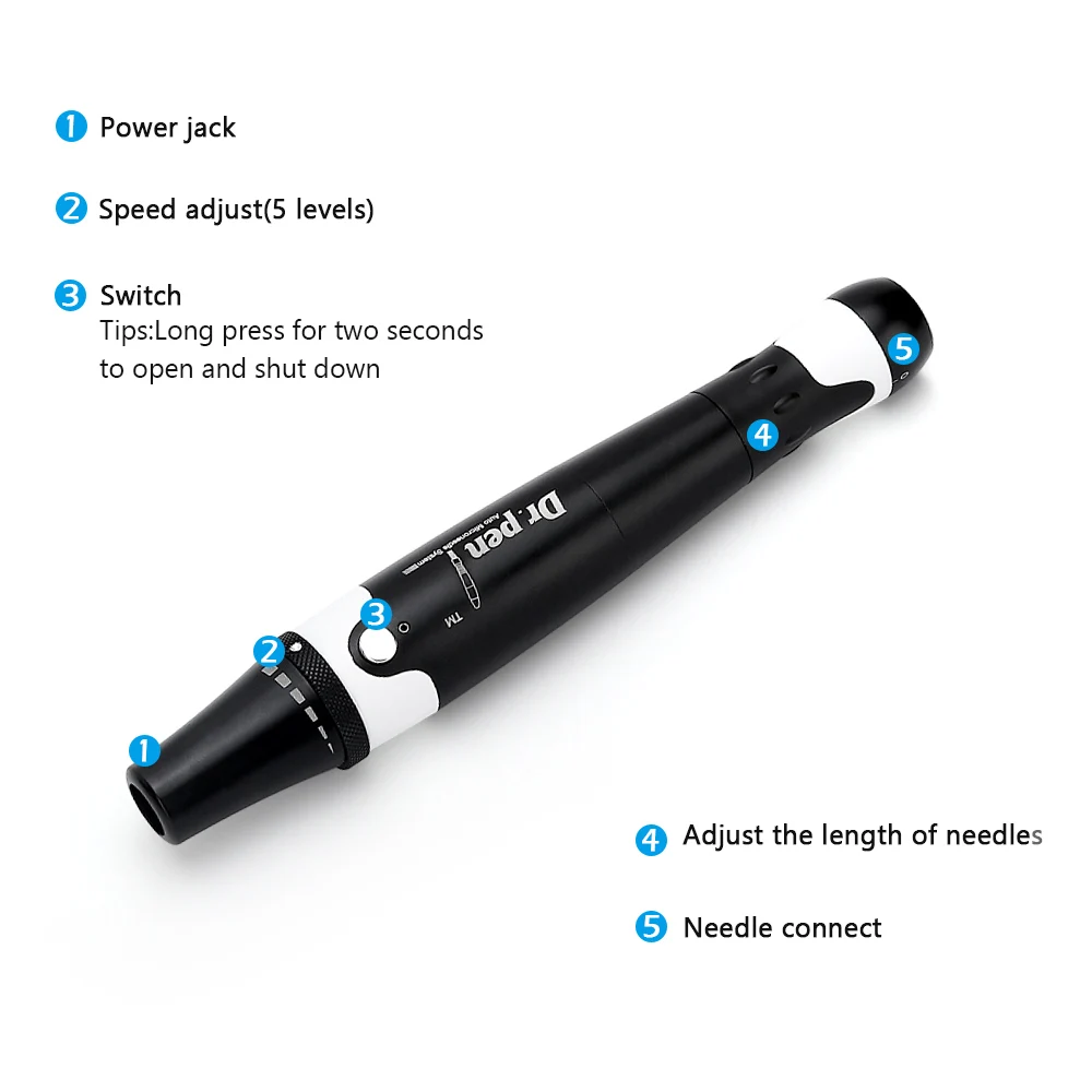 Дерма ручка для удаления морщин с микроиглами|Мезороллер| |