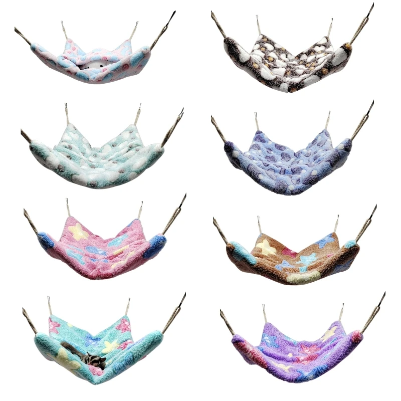 

Sugar Glider Hanging Hammock Swing Bag Small Pet Hamster Snuggle Sleep Bed Nest R9JC