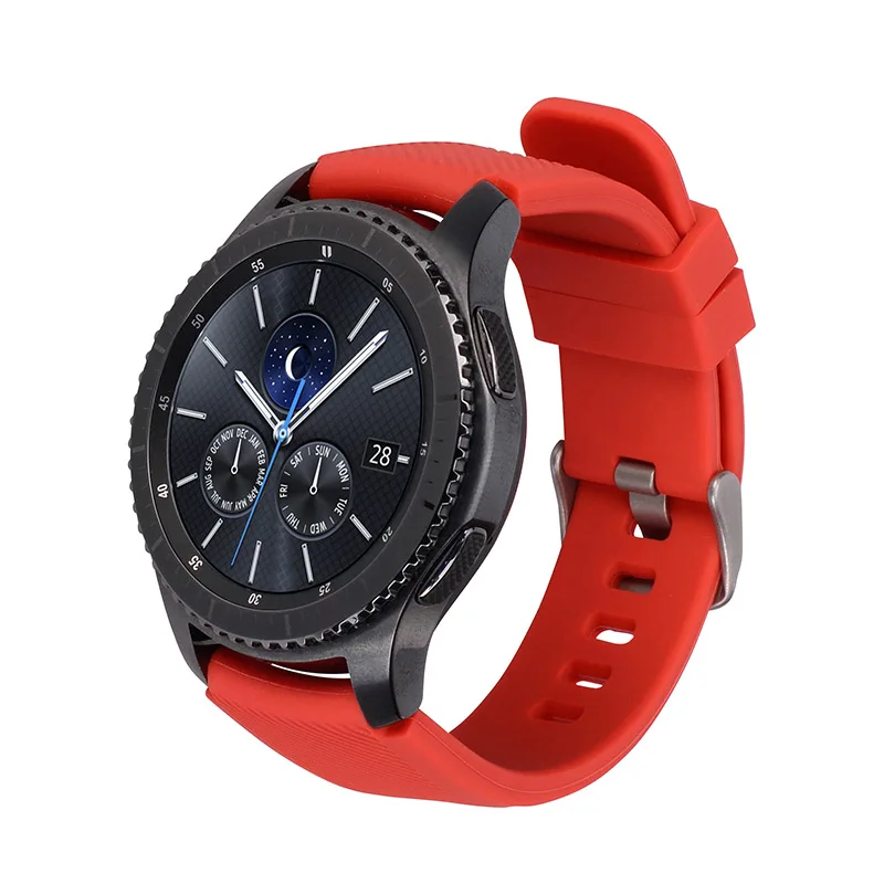 Ремешок силиконовый для Galaxy Watch 46 мм 42 спортивный браслет Samsung Gear S3 Frontier/Classic active 2