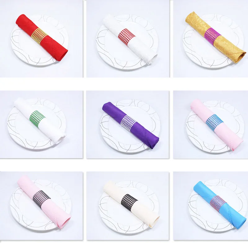 10 шт. золотые серебряные кольца для салфеток пряжки стульев украшение свадебного