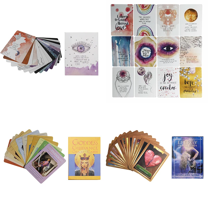 Игра The Universe goddess energy Oracle палубная карта 52 карты английская версия семейная