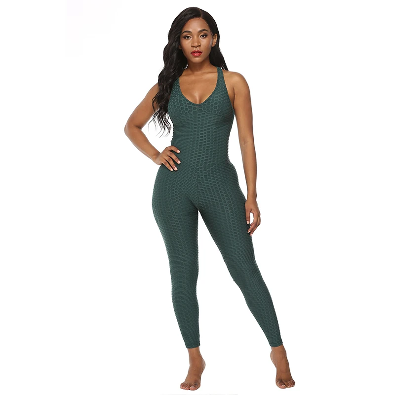 Женский спортивный костюм для фитнеса комплект йоги с открытой спиной бега