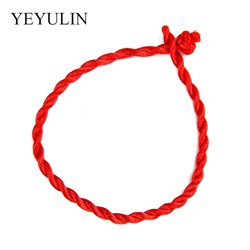 1 шт. 2 см красная веревка ручной работы традиционный китайский узел браслет