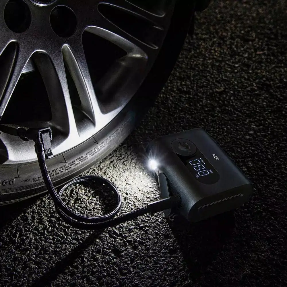 Dimi Портативный воздушный компрессор с светодиодный освещение цифровой шинный