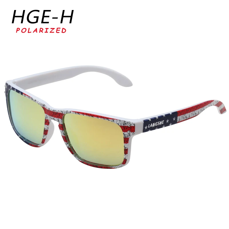 HGE-H, классические, стильные, Poalrized солнцезащитные очки, мужские, для улицы, для путешествий, квадратные солнцезащитные очки,, УФ линзы, очки, мужские, модные, оттенки KD90