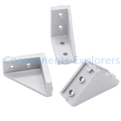 Угловой алюминиевый кронштейн 20x40 L крепежный соединитель для 2040 профиля 3 шт./лот