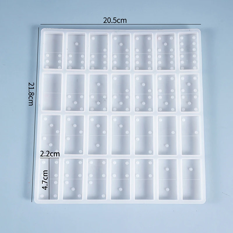 

Crystal Epoxy Resin Game Mold DIY Making Tools Dominoes Casting Silicone Mould