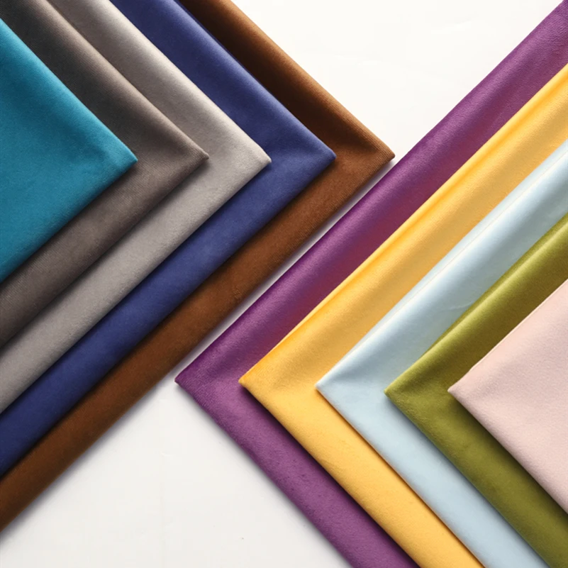 Однотонные голландские бархатные ткани для мебели дивана занавески подушки