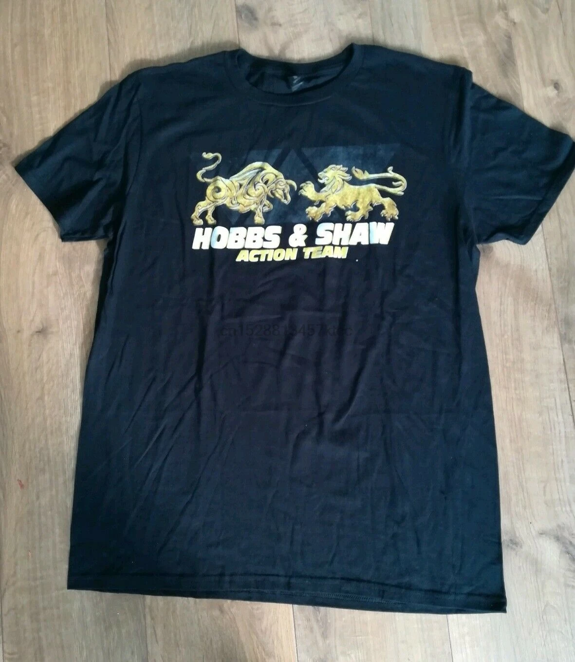 

Hobbs Shaw New T-shirt Top Tee ANVIL Lightweight Size L 100% cotton Black