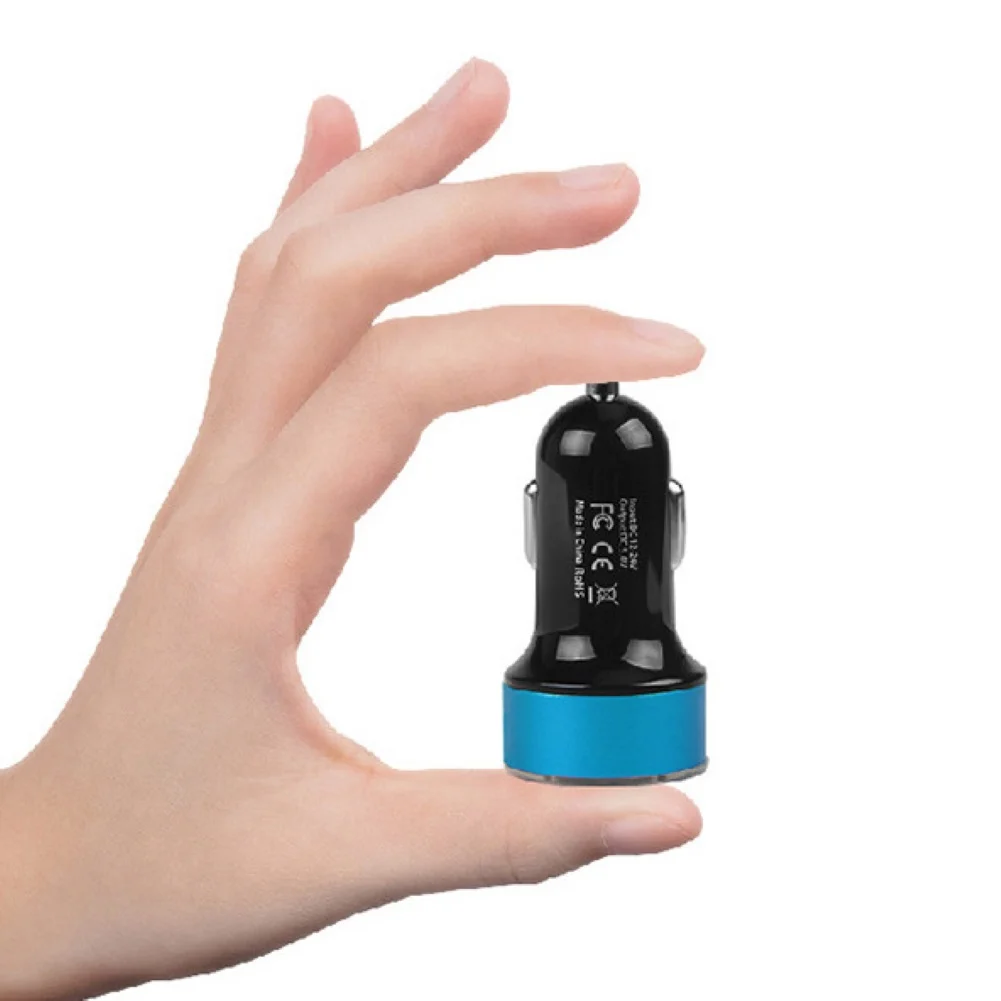 

Car Auto Fast Charging Digital Display Dual USB Charger Power Adapter for Phone Car Charger