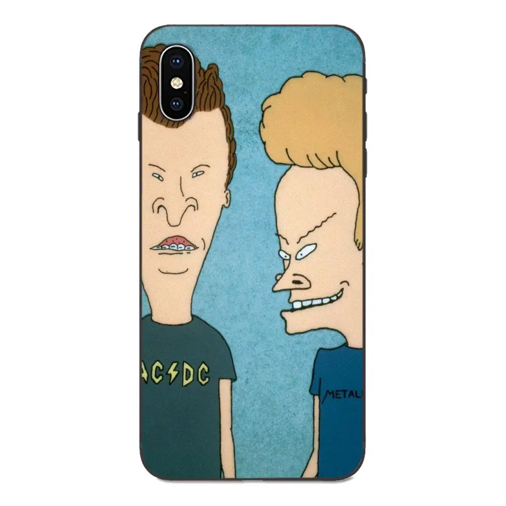 Мягкие чехлы для телефонов Galaxy A8 A9 Star Note 4 8 9 10 S3 S4 S5 S6 S7 S8 S9 S10 Edge Lite Plus Pro G313 Beavis и Butthead