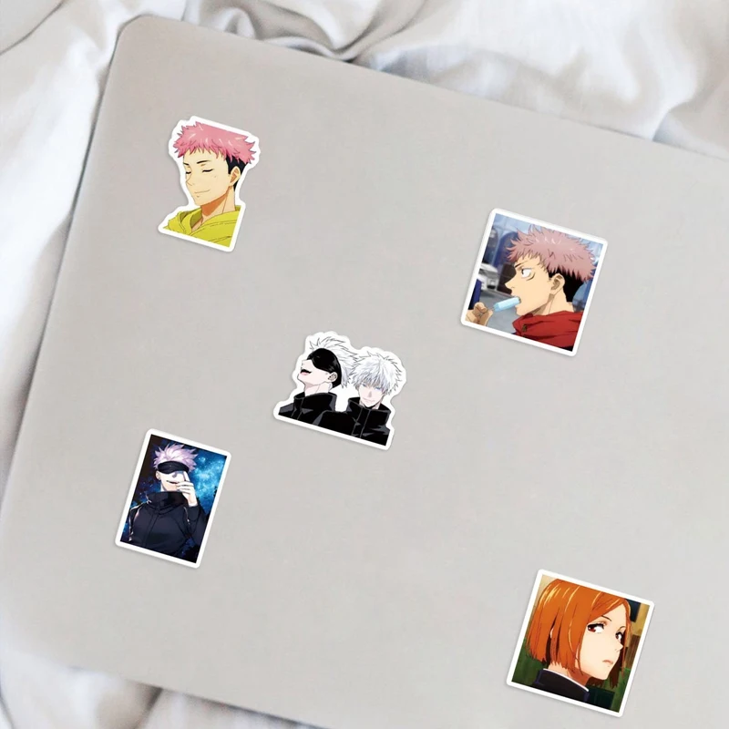 

55Pcs Jujutsu Kaisen Anime Stationery Stickers for Laptop Suitcase Stickers Yuji Itadori Fushiguro Megumi Kugisaki Nobara Satoru
