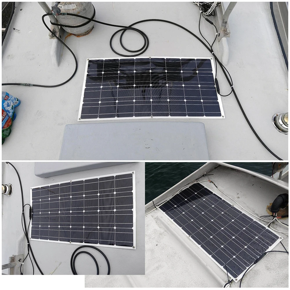 

Factory Supplying 18v 100w Flexible Solar Panel 100w panel solar for sale 12v battery charger