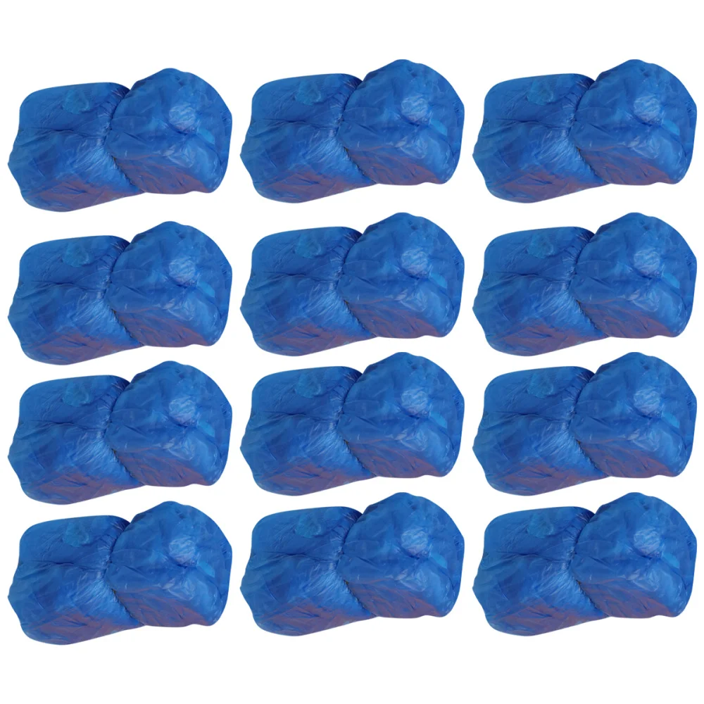 

100pcs Waterproof Disposable Shoe Covers Carpet Cleaning Overshoes (Blue)