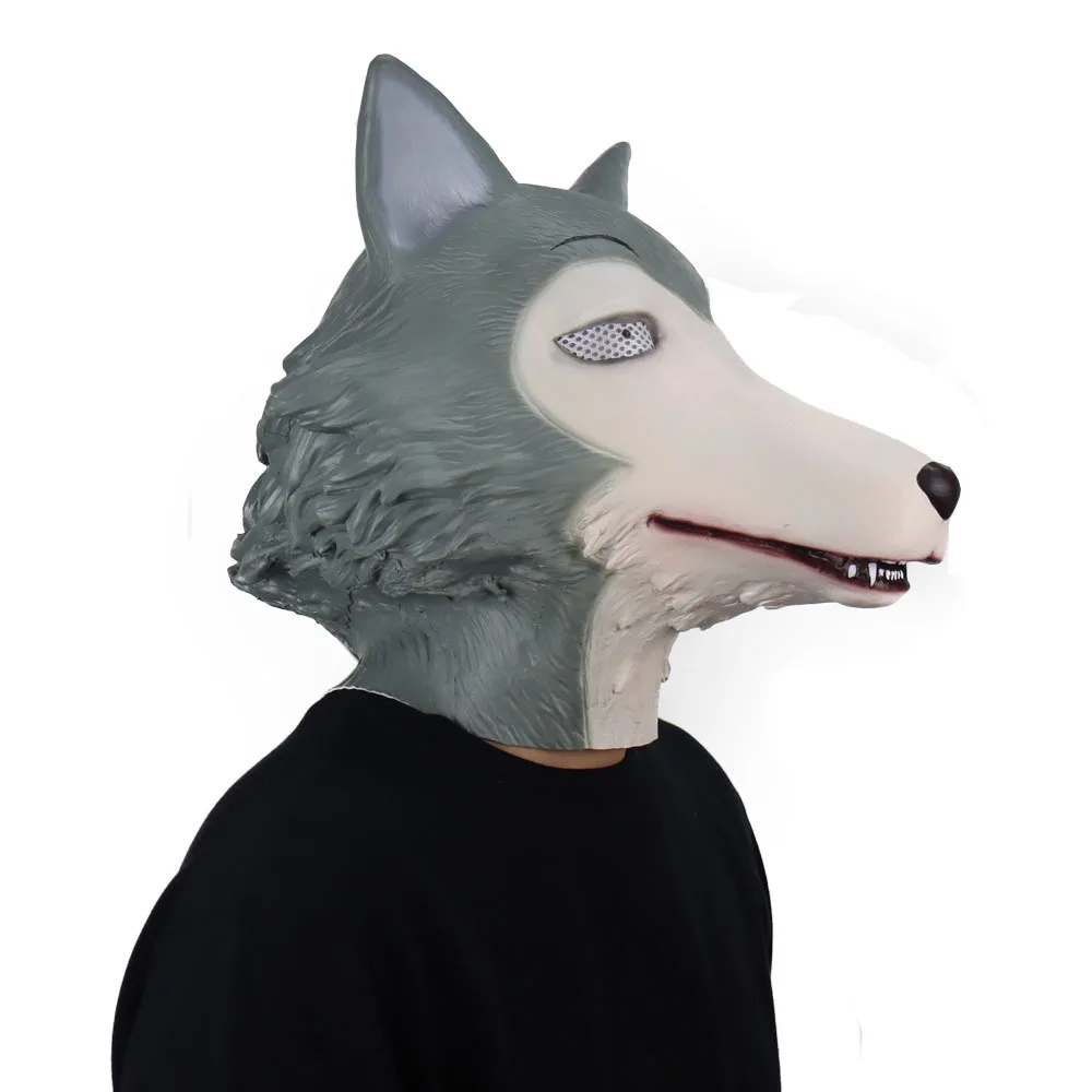 Маски аниме BEASTARS Legoshi Haru: маска волка и кролика из латекса для косплея на Хэллоуин и фэнси-балла.