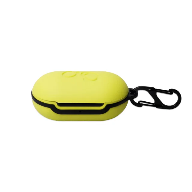 Yellow Tonbux Мягкий силиконовый чехол с крючком для samsung Galaxy кожух с надписью «buds» наушники гибкие спортивные противоударные царапины гарнитура сумка - Цвет: Yellow