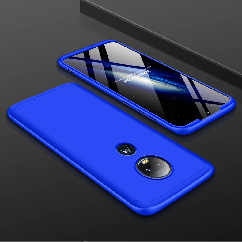 Чехол для Motorola Moto G7 Plus, роскошный полный защитный чехол с магнитным кольцом, противоударный чехол для MOTO G7 G6 G5s Plus, чехол - Color: Blue