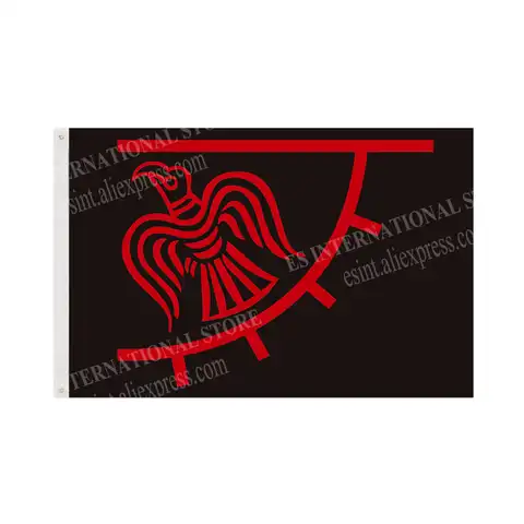 Красный и черный флаг викингов Ворон 90x150 см 3x5 футов индивидуальный баннер с металлическими прокладками с отверстиями внутри и снаружи
