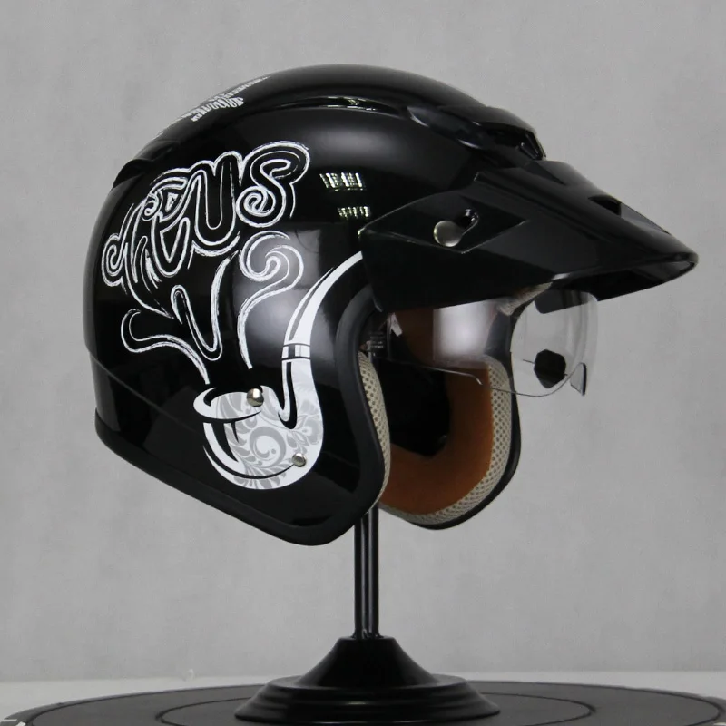 Мотоциклетный шлем ZEUS в стиле ретро аксессуары для мотоциклов со встроенными