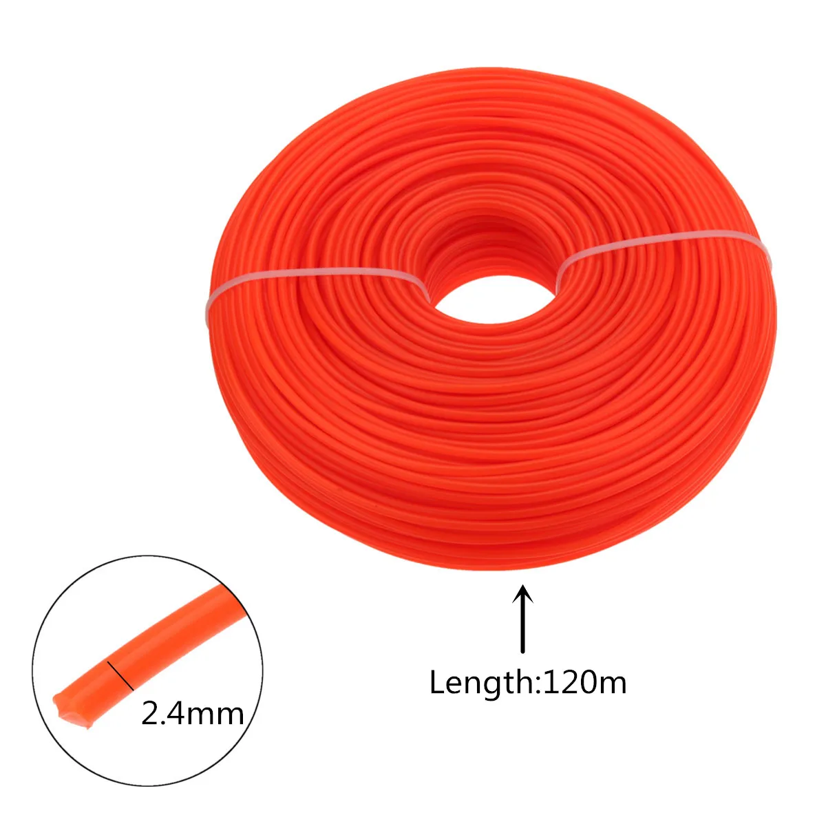 

New 2.4mm*120M Nylon Trimmer Line Whipper Snipper Wire Cord Brush Cutter Brushcutter