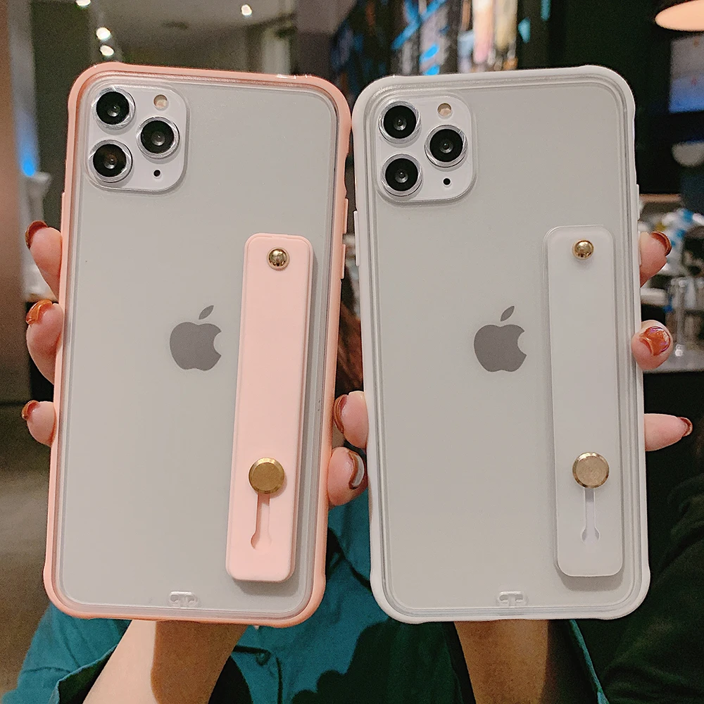Противоударный бампер прозрачный чехол для телефона iPhone 12 11Pro X XR XS Max 8 7 6S Plus