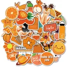 103050 шт. Мультяшные оранжевые кавайные наклейки VSCO DIY игрушки скейтборд ноутбук чемодан мотоцикл автомобиль наклейка Девушка Граффити наклейки F5