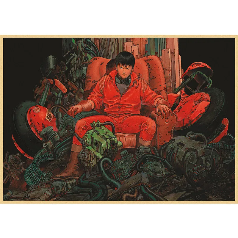Классические Постеры Akira из крафт-бумаги для японского аниме фильма