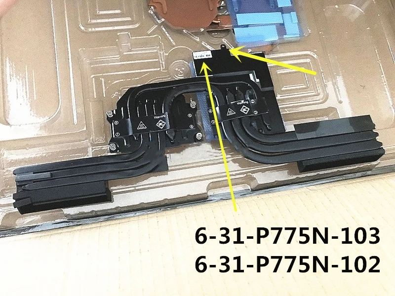 Ноутбук Процессор/GPU охлаждения радиатора Вентилятор для Clevo P775DM P775DM2 P775DM3 P775TM X711 6-31-P775N-2A2 2A3 6-31-P775N-102 103