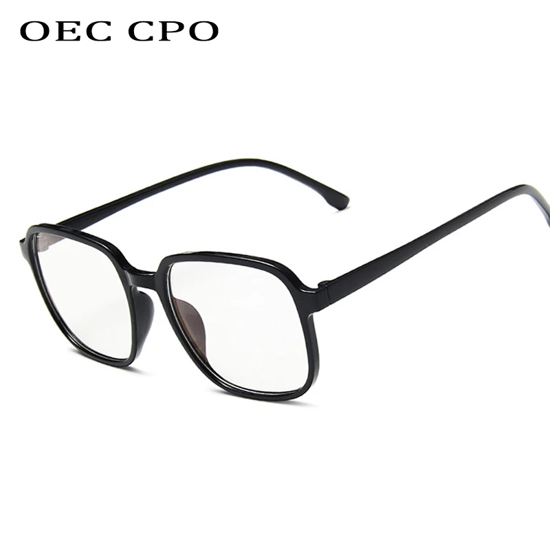 Очки Женские квадратные с прозрачными линзами пикантная розовая оправа для