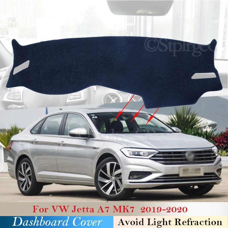 Крышка приборной панели защитная накладка для Volkswagen VW Jetta A7 MK7 2019 2020 2021